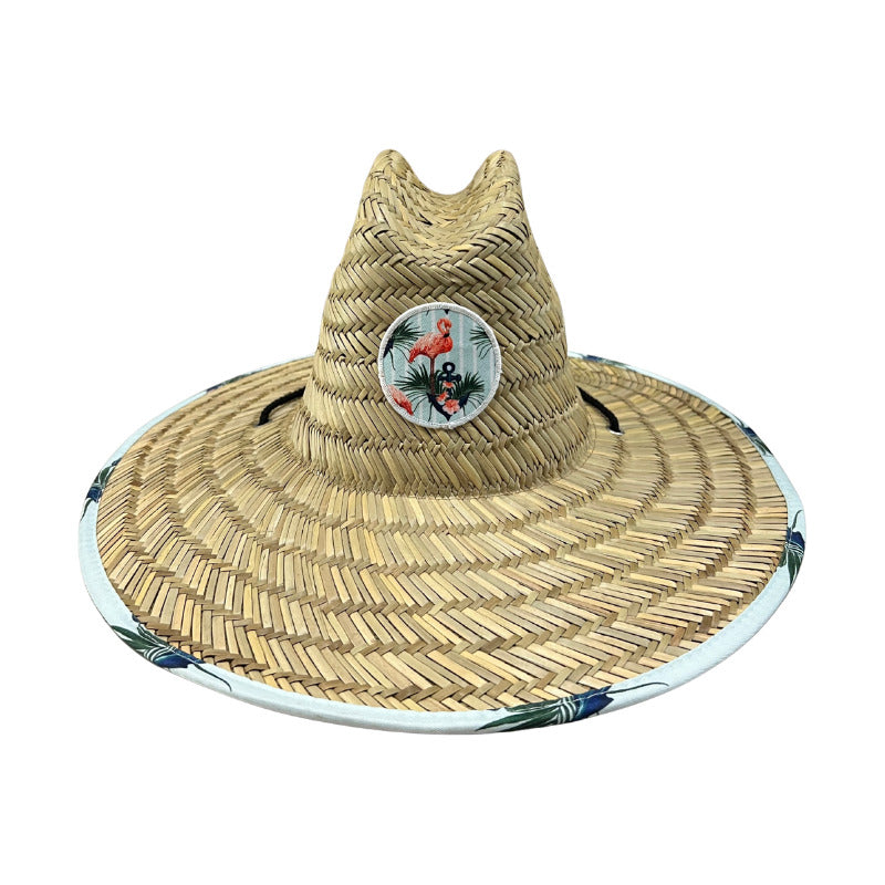 Chupalla Paja Sombrero De Verano Para Adultos Celeste Standar