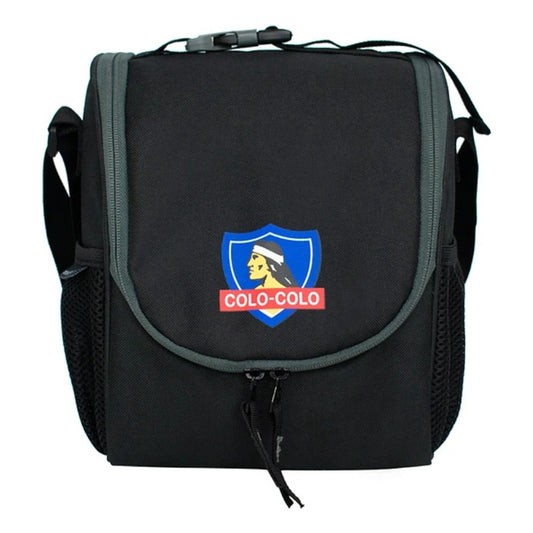 Lonchera Escolar Colo Colo Moose Cc Equipos Fanatikos Color Negro Liso