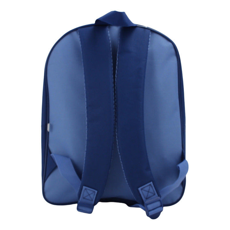 Mochila Escolar Face 3d Stitch Niños Niñas Color Azul