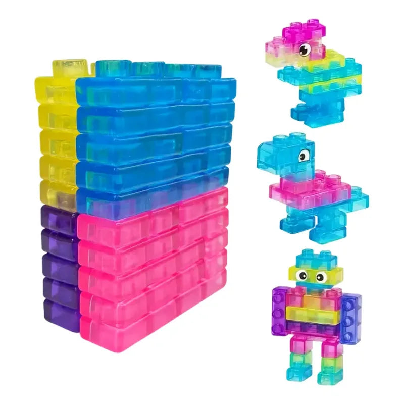 Juguete Bloques Goma Juguete Viral 60 Pzas 60 Multicolor