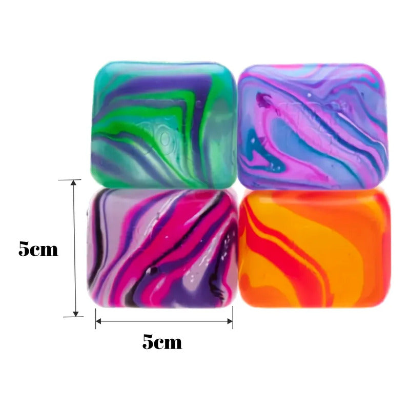 Squishy Cubo De Silicona Antiestrés Multicolor