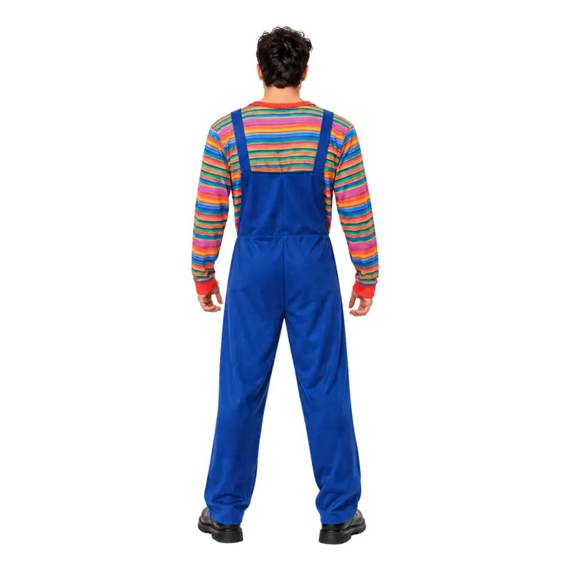 Disfraz De Chucky Hombre Para Cosplay- Halloween Azul L