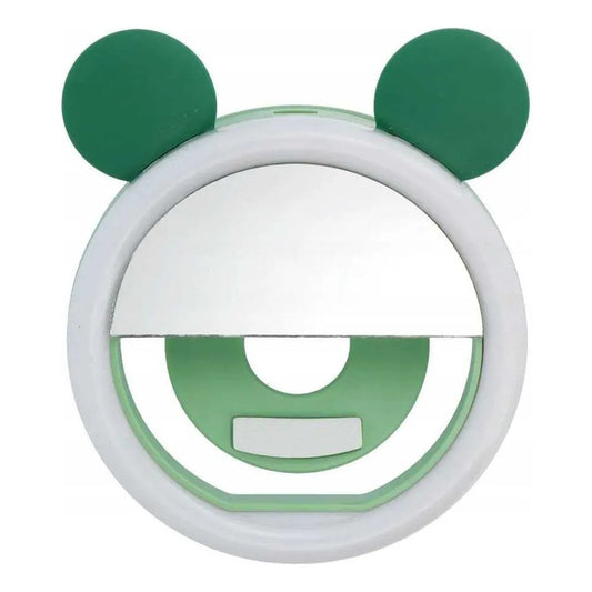Luz De Aro Mini Portátil Con Clip Recargable Usb Teléfono Verde