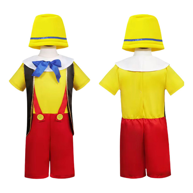 Disfraz De Pinocho Para Niños Cosplay Amarillo 5-6 Años