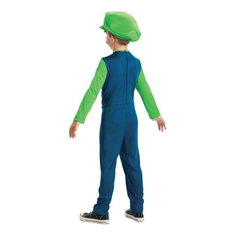 Disfraz De Mario Y Luigi Niños Para Cosplay Verde/luigi 7-8