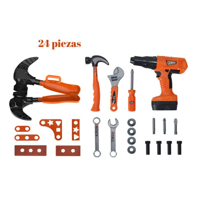 Juego Set De Herramientas Con Maleta Para Niños Y Taladro