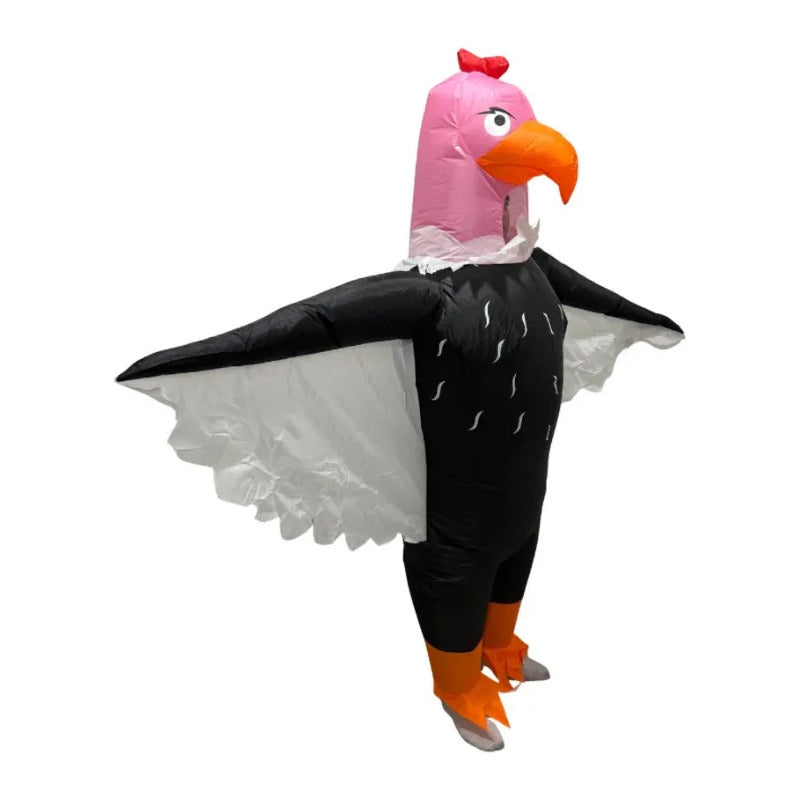 Disfraz Traje Adulto Inflable Condor Fechas Patrias Negro Adulto 160-190cm