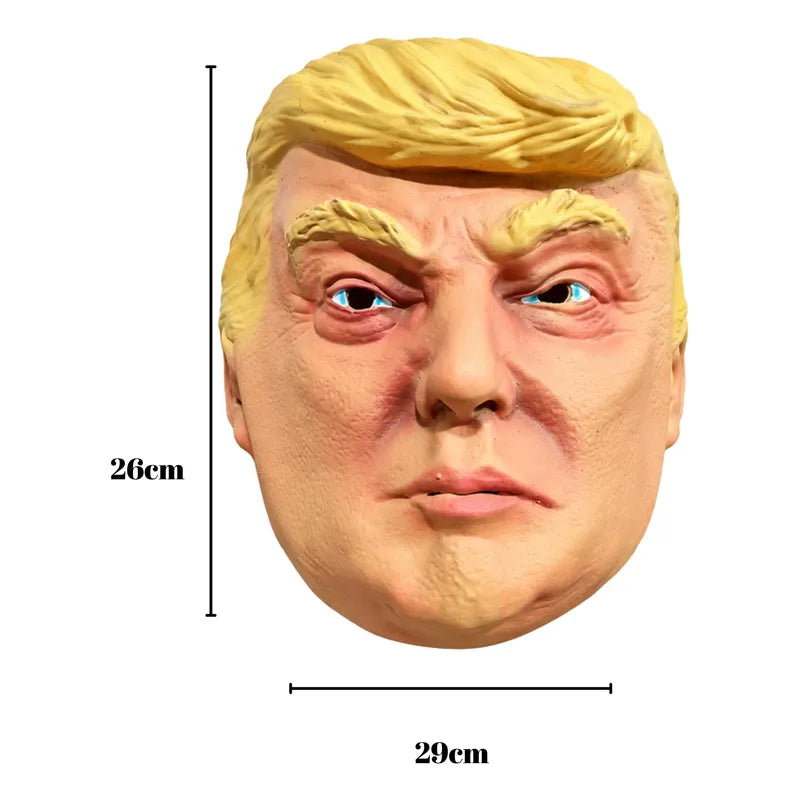 Máscara De Látex Donald Trump Para Cosplay Beige Donald Trump
