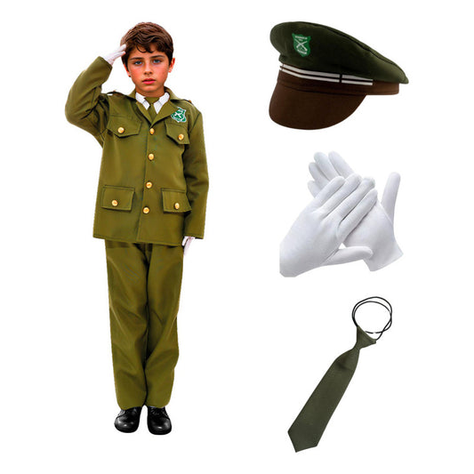 Disfraz De Carabinero Unisex Para Niños