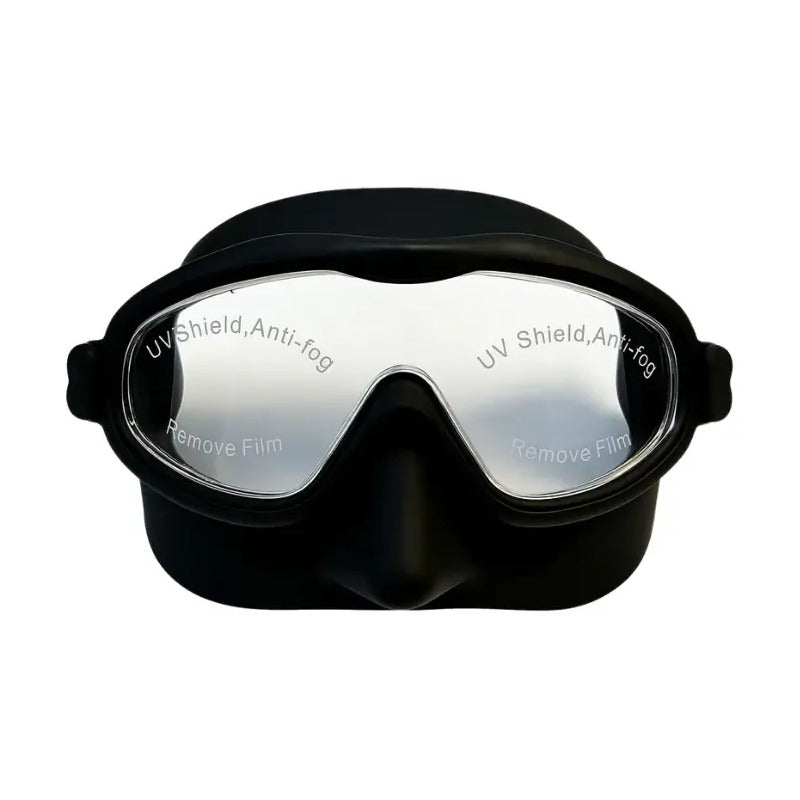 Máscara De Buceo Para Niños, Buceo Kids Antiempañamiento Ajustable En Negro