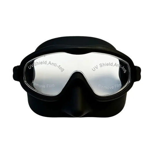 Máscara De Buceo Para Niños, Buceo Kids Antiempañamiento Ajustable En Negro