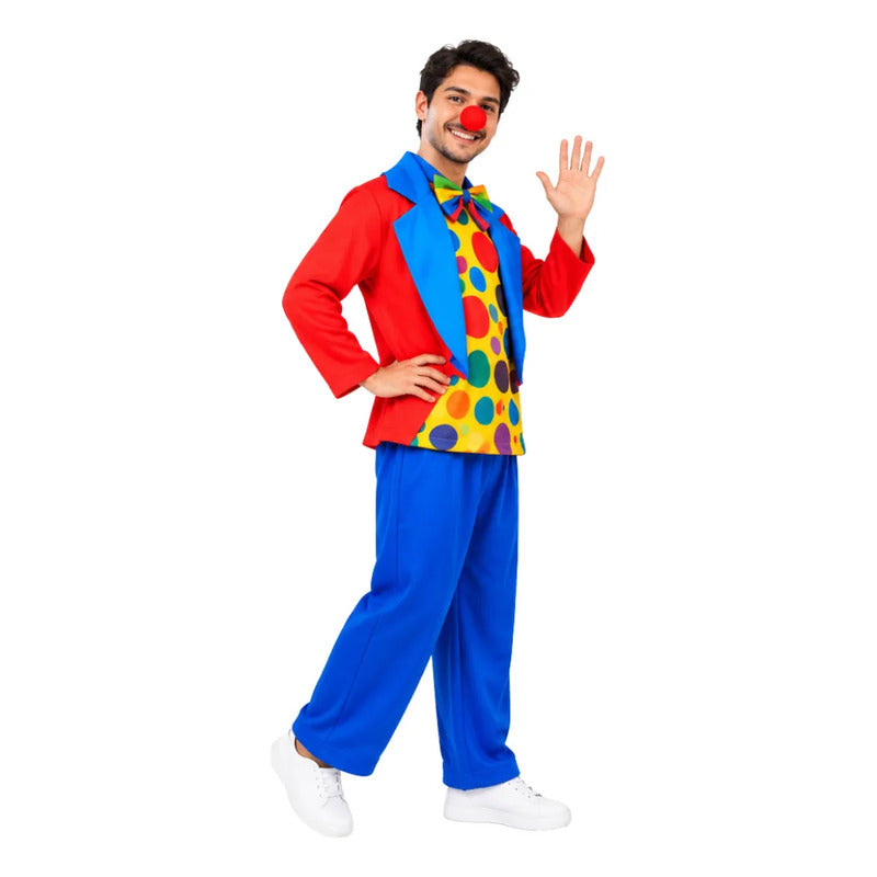 Disfraz Payaso Adulto Para Cosplay Azul S