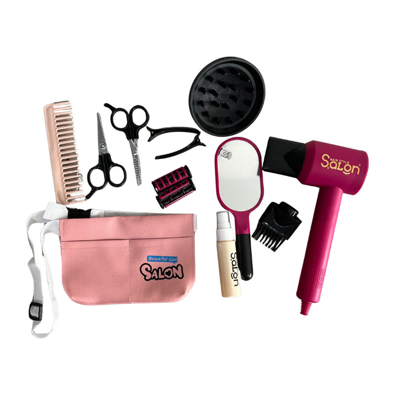 Set Secador Accesorios De Peluquería Juguete Niñas 14pzas