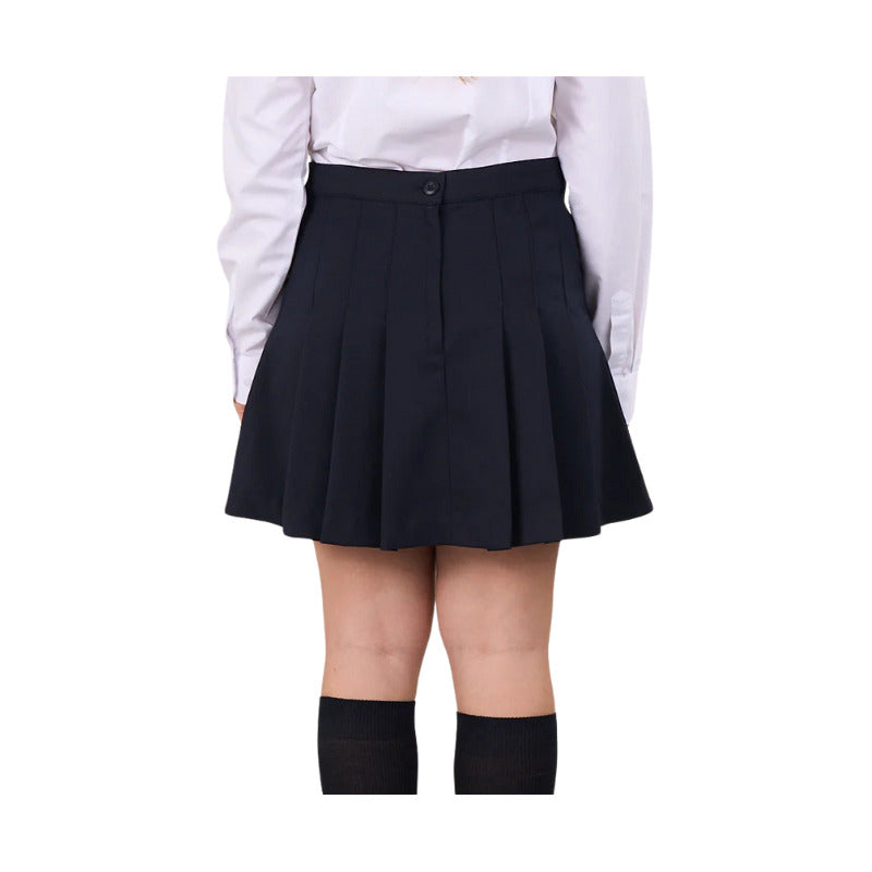 Falda Short Escolar Niñas -juvenil Azul Lisa 8