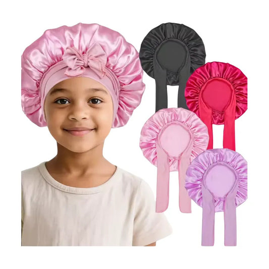Gorro Satin De Dormir Cabello Rizado Y Liso Niña Surtido