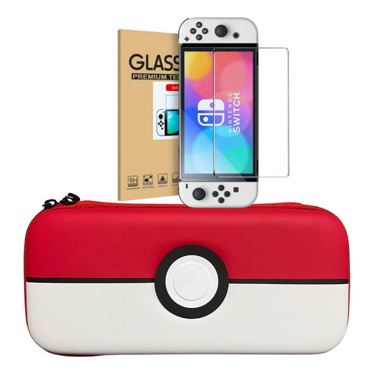 Estuche Protector Para Nintendo Switch/oled Pokémon + Mica