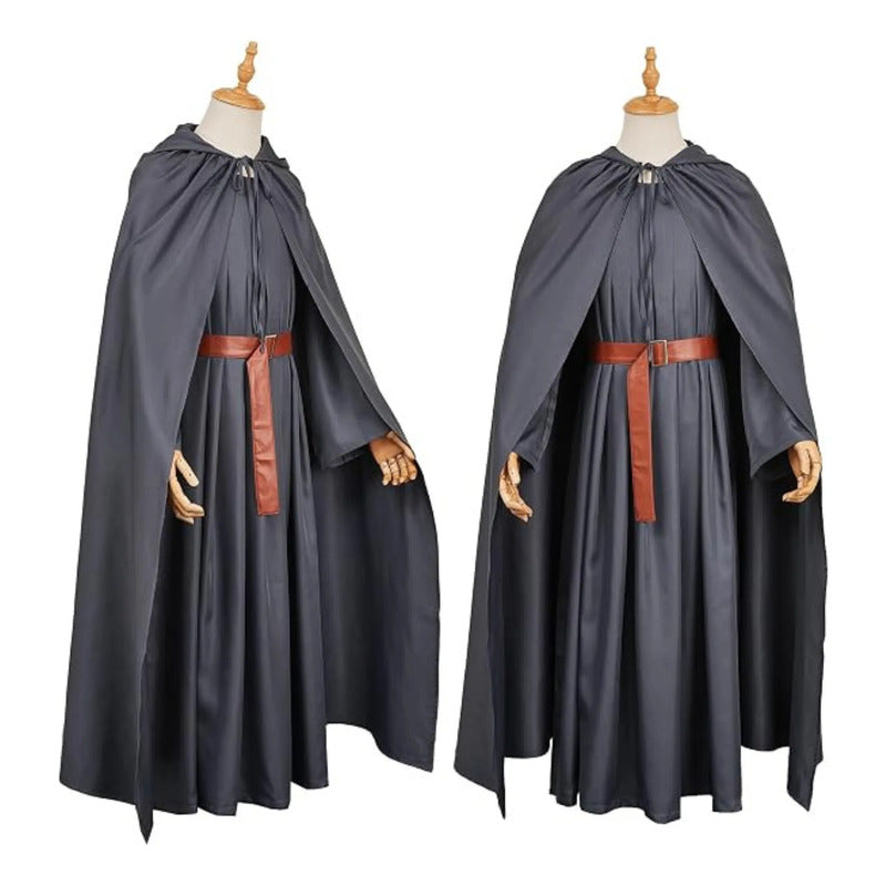 Disfraz Hechicero  Adulto / Niño Cosplay Gris Oscuro/niño 7-9
