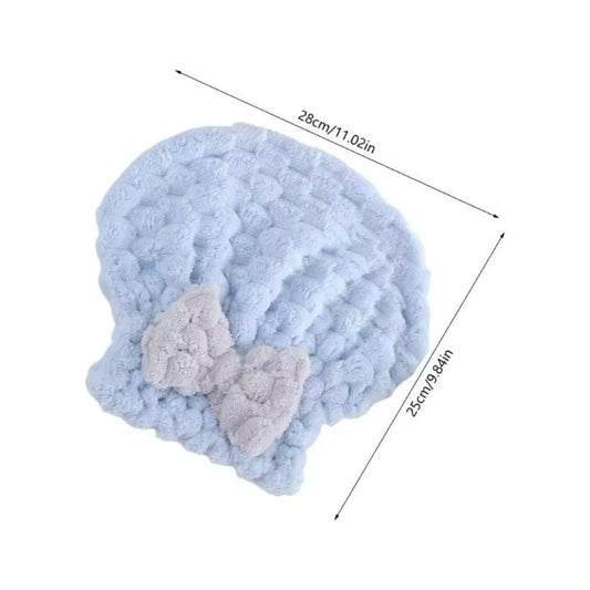 Gorro Toalla Microfibra Para Secar Cabello Ducha Variado Lisa