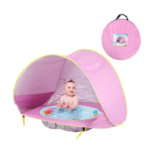 Carpa Niños Piscina Plegable Playa Verano Rosa