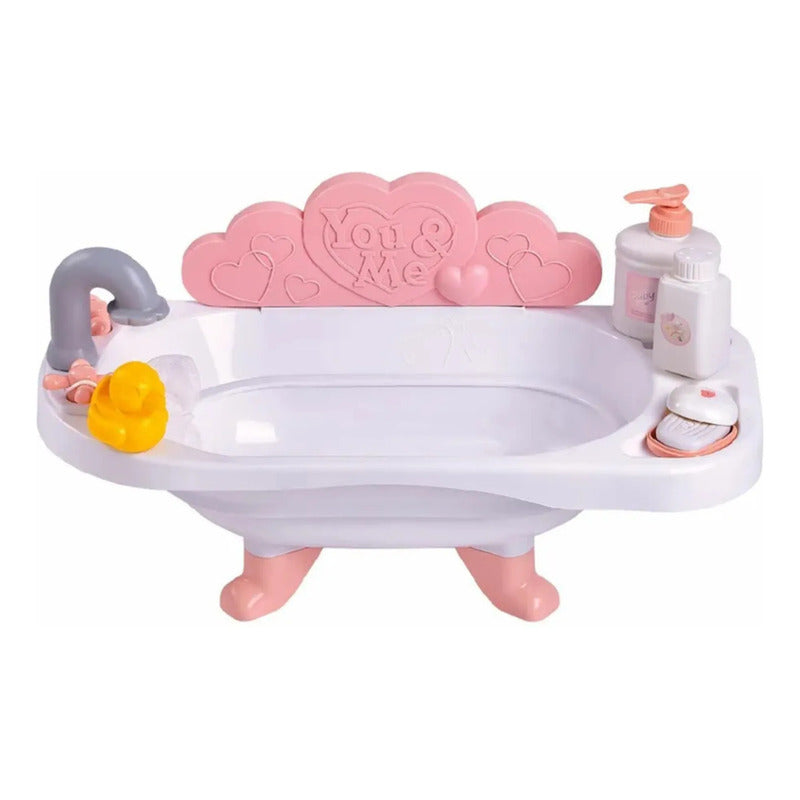 Muñeca Con Tina Y Accesorios De Baño