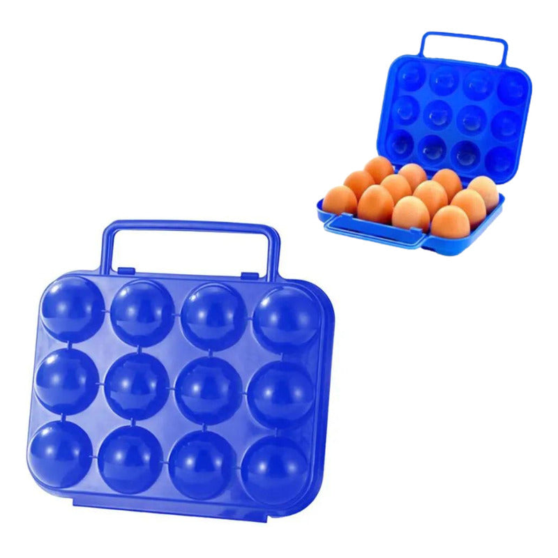 Porta Huevos Portatil Capacidad 12 Unidades /camping Picnic Variado