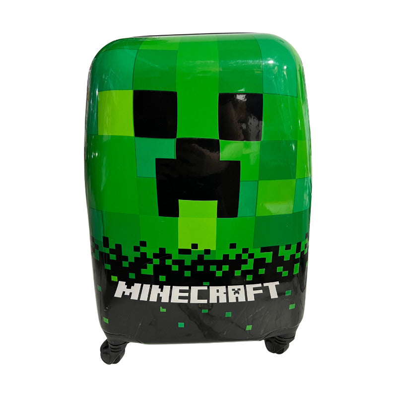 Maleta Viejera Infantil 4 Ruedas 18 Minecraft Verde Minecraft