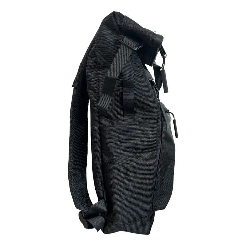Mochila Roll Top 20l Porta Notebook Negro Liso