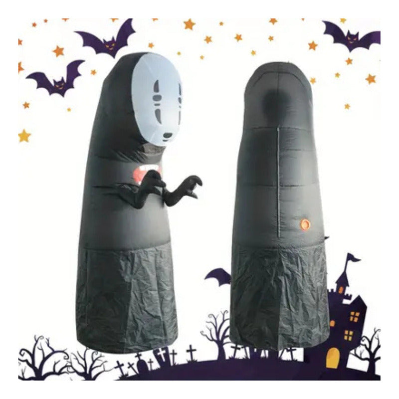 Disfraz Inflable Para Adulto Halloween El Viaje De Chihiro Kaonashi Sin Cara Negro 160-190cm