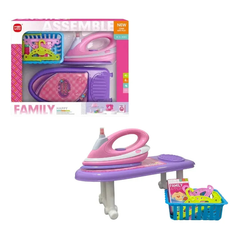 Juguete Kit De Tabla Mas Plancha Para Niñas Rosa