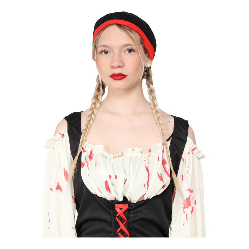 Disfraz Traje Pirata Mujer Cosplay Ngeo-rojo L