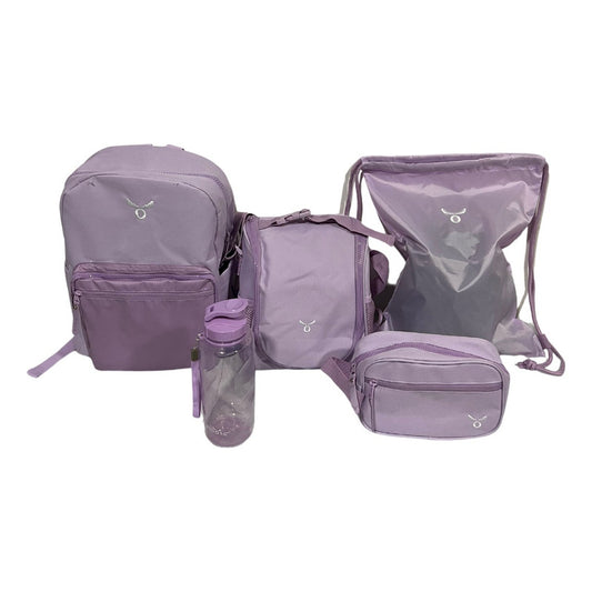 Pack Mochila Escolar Juvenil 5 Pzs Moose
