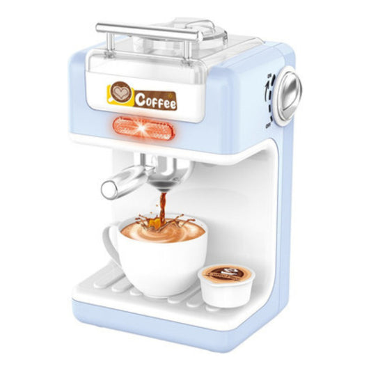Maquina De Cafe Expreso Cafetera De Juguete Niños Celeste