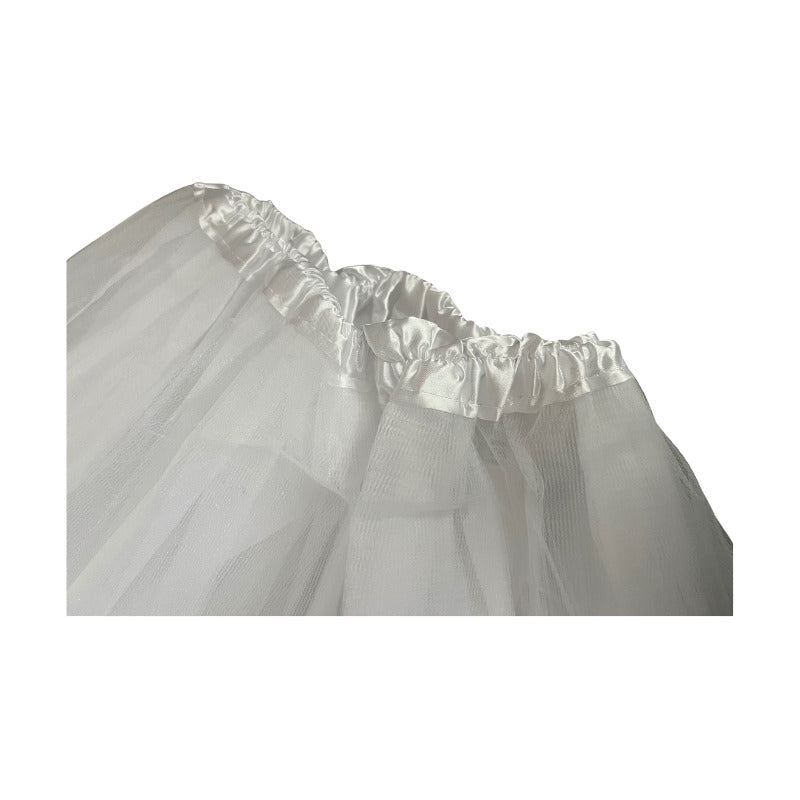 Falso Para Faldas Trajes Tipicos Fiestas Patrias Blanco Liso L