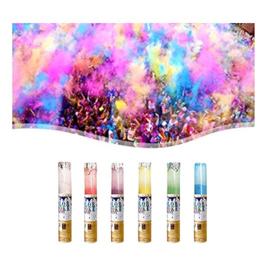 Cañón Lanza Humo Polvos De Colores 30cm