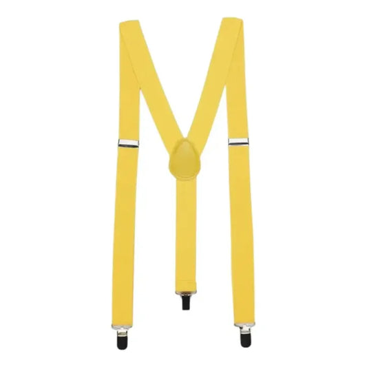Suspensores De Niño Variedad De Colores Tirantes Para Adulto Amarillo Lisa