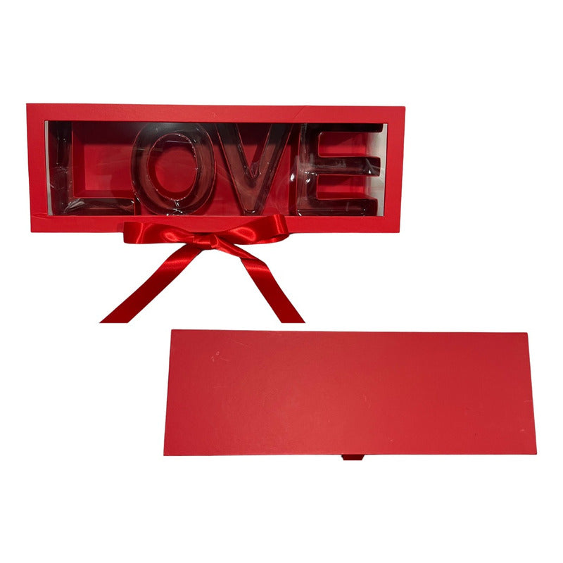 Caja Love Roja 45,5x15,5x9,7cm