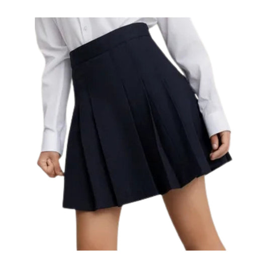 Falda Short Escolar Niñas -juvenil Azul Lisa 14