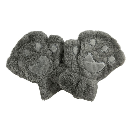 Guantes Sin Dedos Garritas De Gato Felpa Niñas