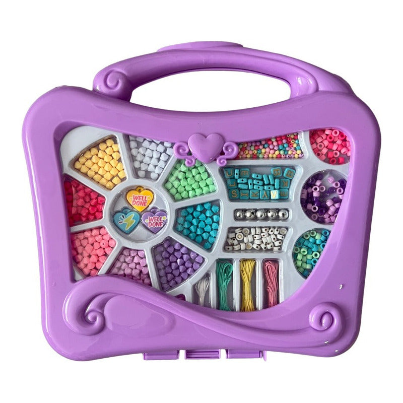 Kit Para Hacer Pulseras Manualidades Juguete Niñas Violeta