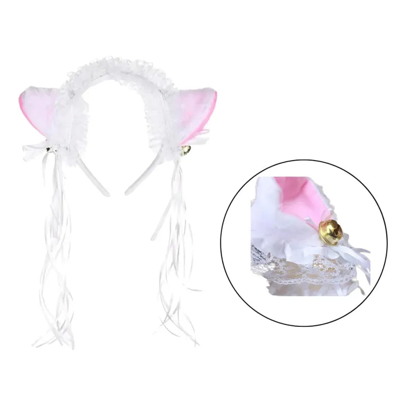 Disfraz De Ovejita Para Niñas Tutu Diadema Y Varita Blanco-rosa One-size