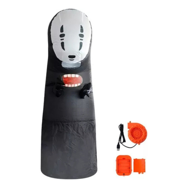 Disfraz Inflable Para Adulto Halloween El Viaje De Chihiro Kaonashi Sin Cara Negro 160-190cm