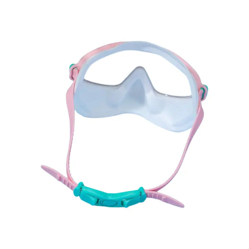 Máscara De Buceo Antiniebla Para Niños Color Blanco-rosa