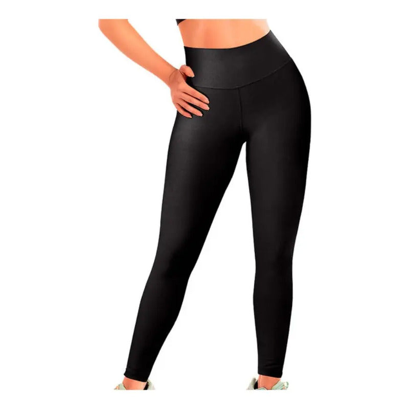 Calza Deportiva Control Abdomen/levanta Gluteos  Negro Lisa M