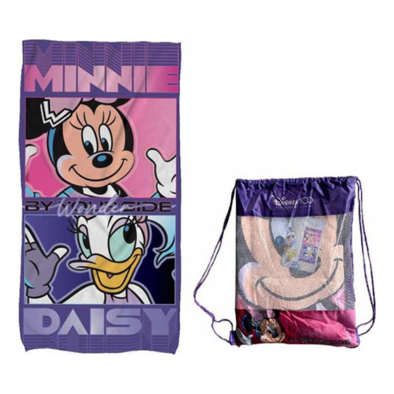 Mochila Toalla Niños Disney Edicion 100 Años Violeta Disney 100 Años