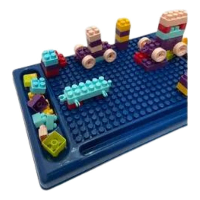 Mesa De Bloques Didactica Construccion 113 Pcs