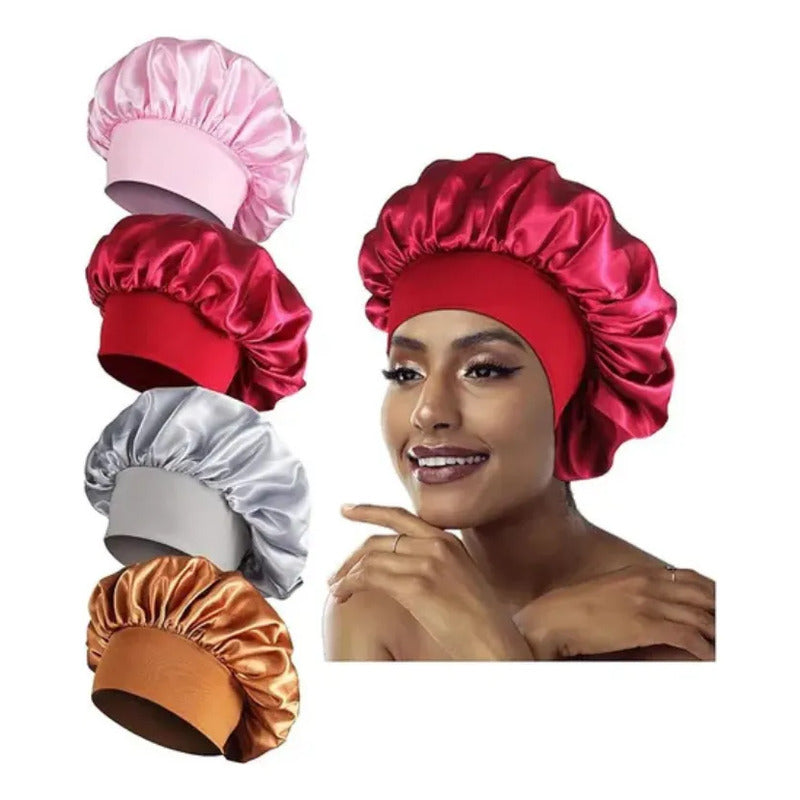 Gorro Satin Para Dormir Cabello Rizado Y Liso Evita Enredos Surtido