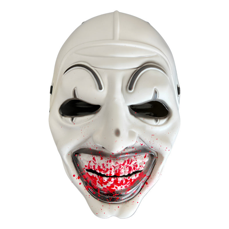 Máscara Payaso Terrifier Plastica Adulto Blanca Terrifier