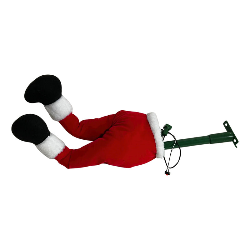 Decoración Patas Piernas Móviles Pascuero Árbol De Navidad Rojo Santa