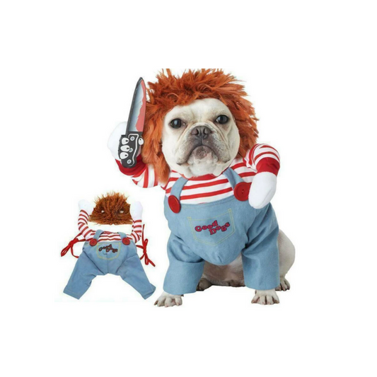 Disfraz De Chucky Para Mascotas Perros/gatos Halloween