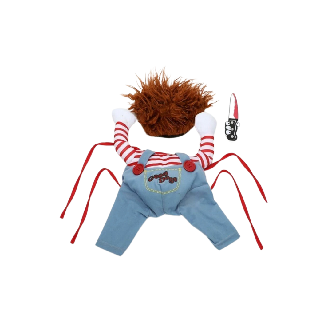 Disfraz De Chucky Para Mascotas Perros/gatos Halloween